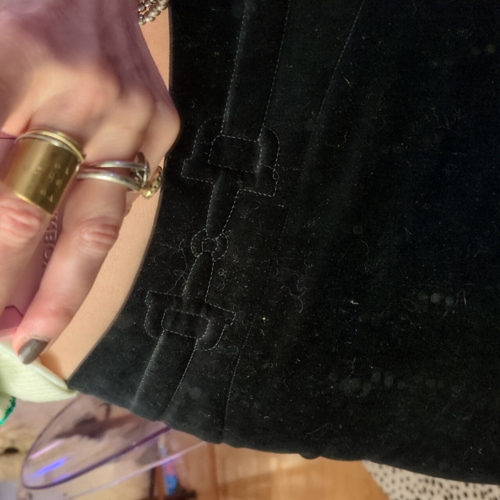 Gucci velvet Black Pencil Skirt